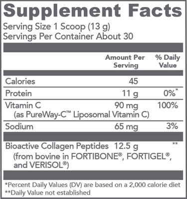 Bioactive Collagen Complex Daily Foundational Support 30 Servings Vital Proteins Supplement - Conners Clinic